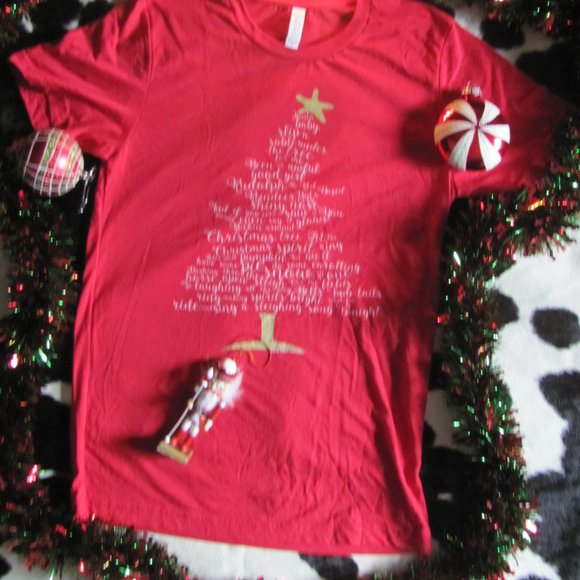 BELLA CANVAS CHRISTMAS SONG TREE TSHIRT - Picture 3 of 3